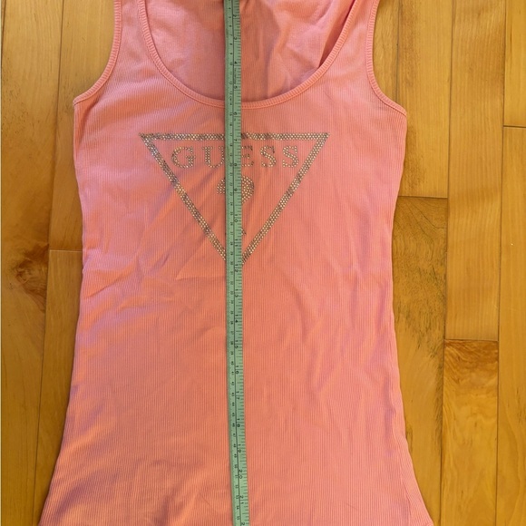 Guess Light Pink Tank Top with Bedazzled Logo - Picture 5 of 5